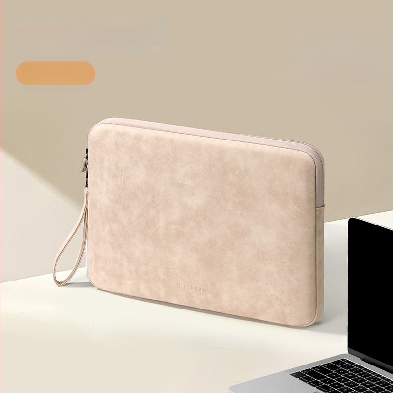 Tykson torbica za laptop 14 inča, vanjski PU materijal i podstava od poliester-pamuka, kompatibilna s Huawei, Apple MacBook Air, Lenovo, Xiaomi, gradski minimalizam, unisex