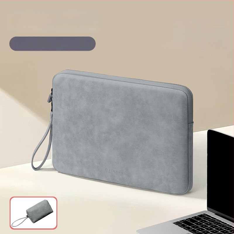 Tykson torbica za laptop 14 inča, vanjski PU materijal i podstava od poliester-pamuka, kompatibilna s Huawei, Apple MacBook Air, Lenovo, Xiaomi, gradski minimalizam, unisex