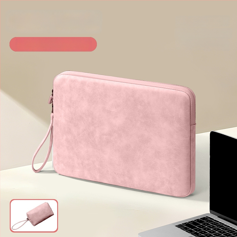 Tykson torbica za laptop 14 inča, vanjski PU materijal i podstava od poliester-pamuka, kompatibilna s Huawei, Apple MacBook Air, Lenovo, Xiaomi, gradski minimalizam, unisex