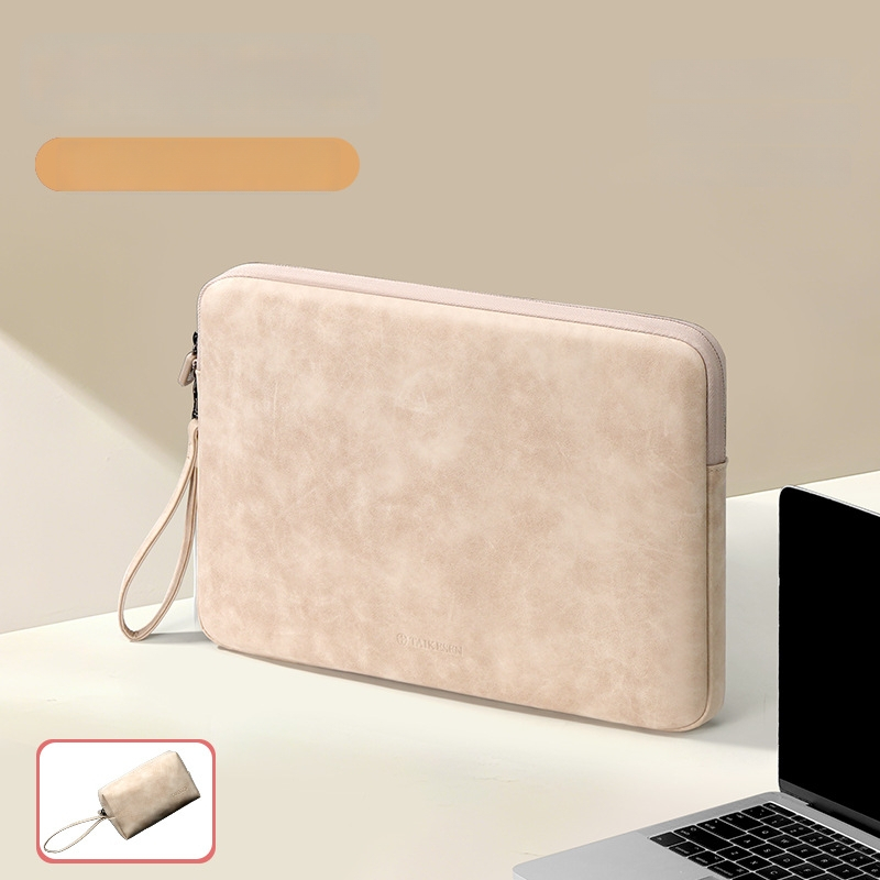 Tykson torbica za laptop 14 inča, vanjski PU materijal i podstava od poliester-pamuka, kompatibilna s Huawei, Apple MacBook Air, Lenovo, Xiaomi, gradski minimalizam, unisex