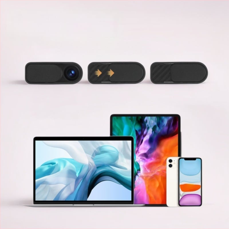 Плъзгащ се капак за камера за мобилни телефони и таблети - защита срещу подслушване на предна камера