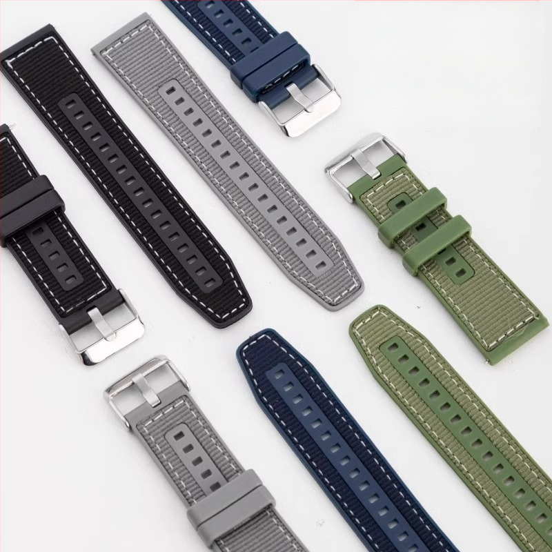 Huawei GT4 kompozitni pleteni remen od silikona i najlona s brzim otpuštanjem, kompatibilan s Watch4Pro Sport GT3Pro 46mm, za muškarce