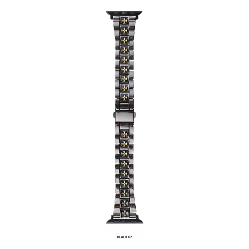 Remen za Apple Watch od cinka legura, širina 20 mm, kompatibilan s veličinama 38/40/41/42/44/45/49 mm, moderan stil, kopča leptir