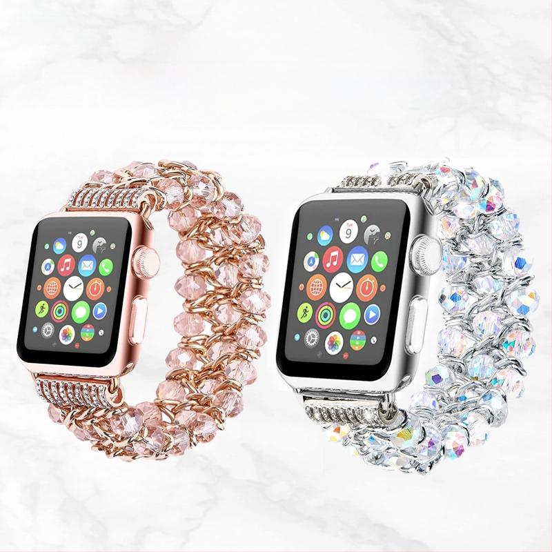 Metalna lančana narukvica s bisernim perlama za Apple Watch, 22 mm