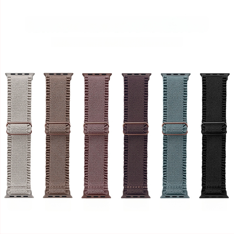Najlonski pleteni remen s čipkastim rubom za Apple Watch, kompatibilan sa serijama 1–11, Ultra 3 i SE 3