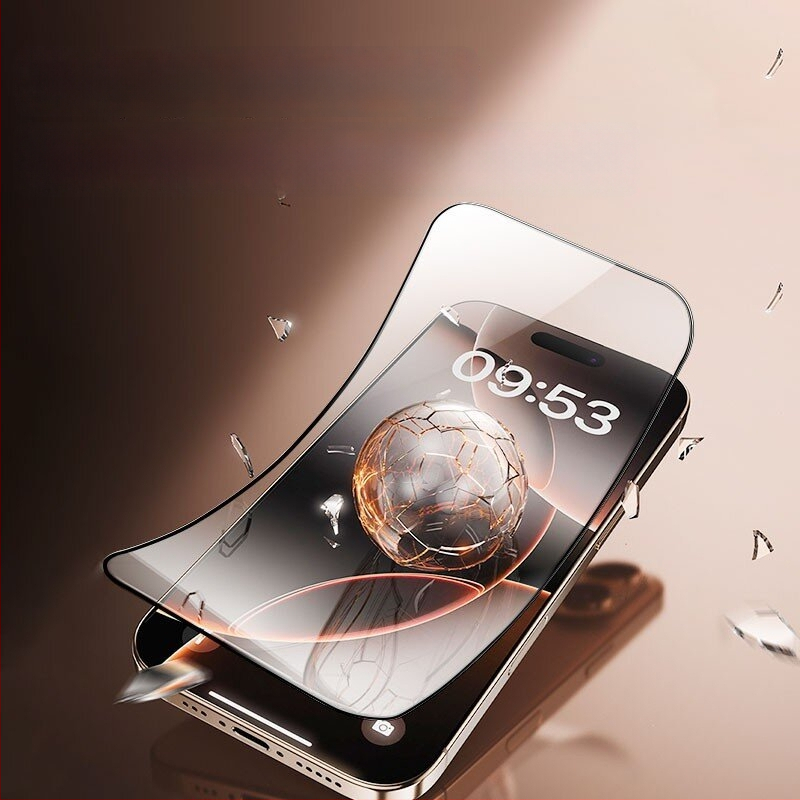 Temperēta stikla ekrāna aizsargs iPhone 14 Pro Max – priekšējā plēve, HD skaidrība, Anti-Peep, putekļu izturība