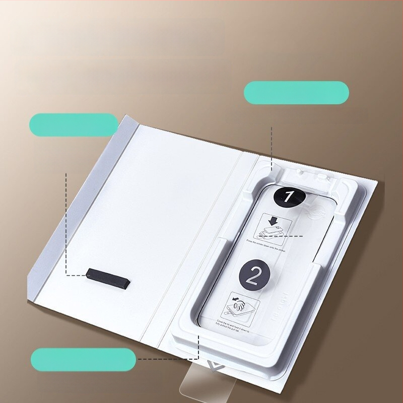 Temperēta stikla ekrāna aizsargs iPhone 14 Pro Max – priekšējā plēve, HD skaidrība, Anti-Peep, putekļu izturība