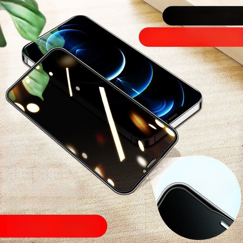 Защитно покритие за целия екран от закалено стъкло за iPhone 13, 12/11 Pro, X/XR/XS Max — анти поверителност, HD яснота, анти Blu-ray