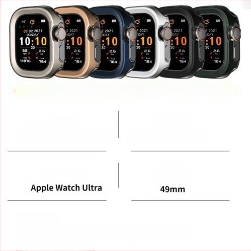 Metalinė apsauginė dėžutė Apple Watch Ultra – aliuminio titano lydinys + TPU; 0,004 kg; Kodas Wgoufeb