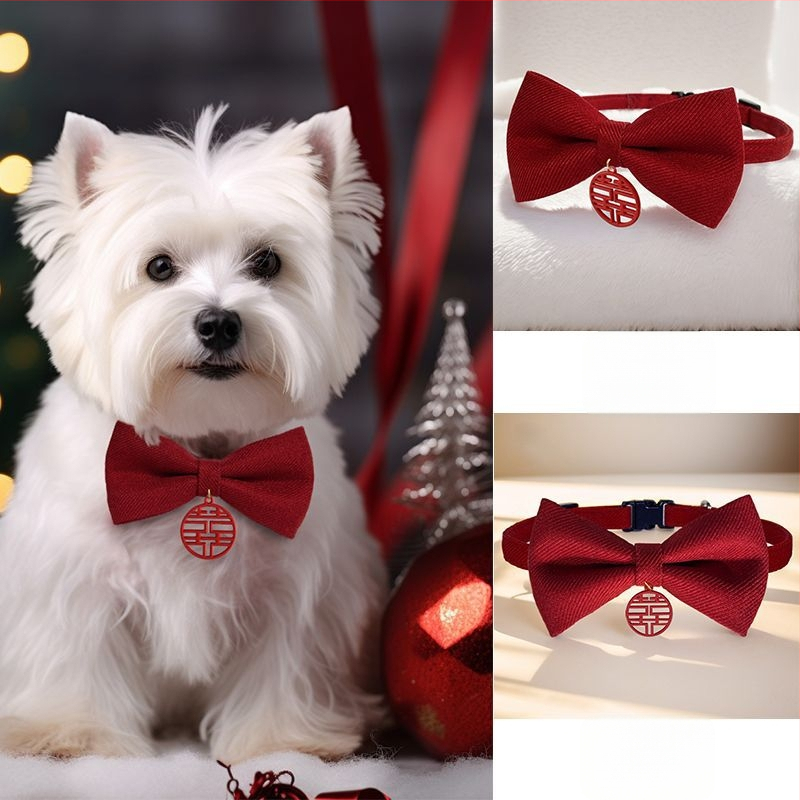 Котешки нашийник с папийонка от мохер – за котки, международен износ, фабрично директен продукт