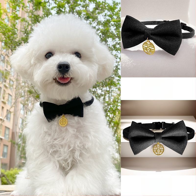 Котешки нашийник с папийонка от мохер – за котки, международен износ, фабрично директен продукт