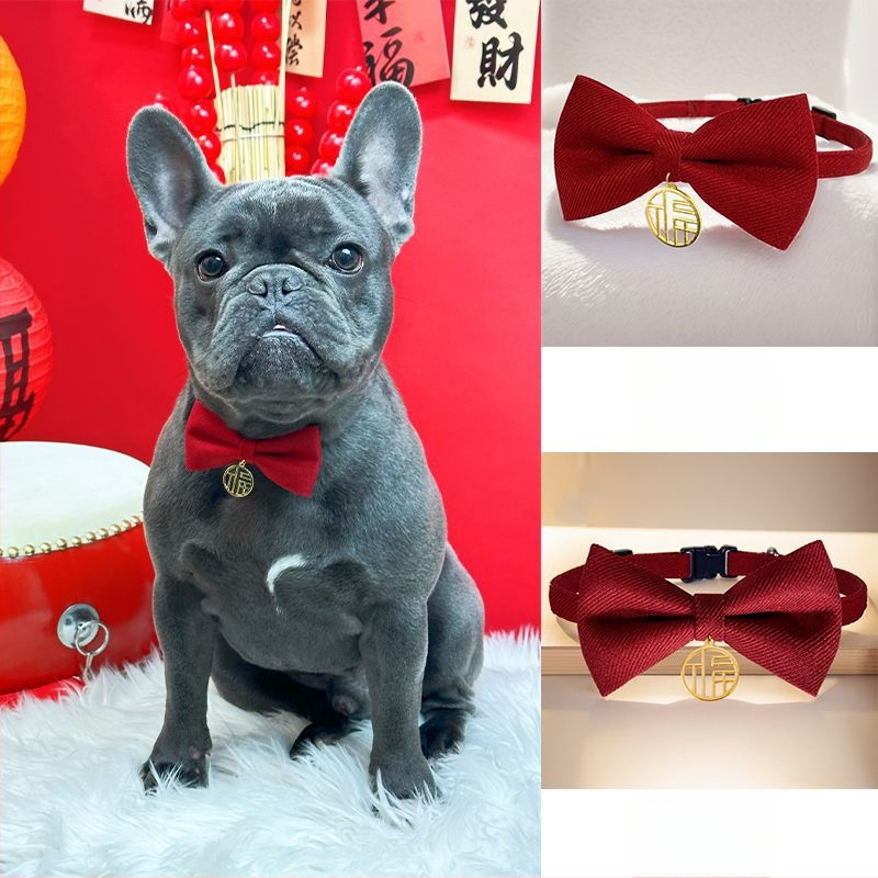 Котешки нашийник с папийонка от мохер – за котки, международен износ, фабрично директен продукт