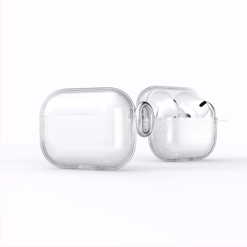 AirPods Pro3 (2025) Glitter védőtok – kemény héj, injektálással gyártott, univerzális, testreszabható