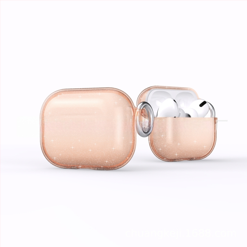 AirPods Pro3 (2025) Glitter védőtok – kemény héj, injektálással gyártott, univerzális, testreszabható