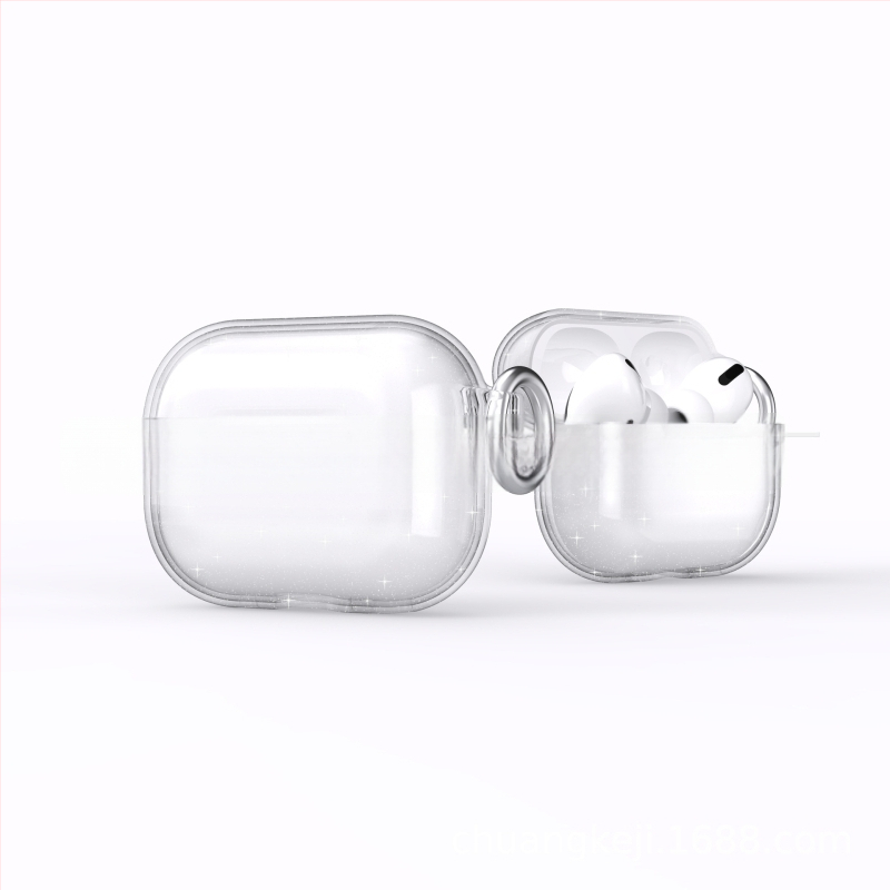 AirPods Pro3 (2025) Glitter védőtok – kemény héj, injektálással gyártott, univerzális, testreszabható