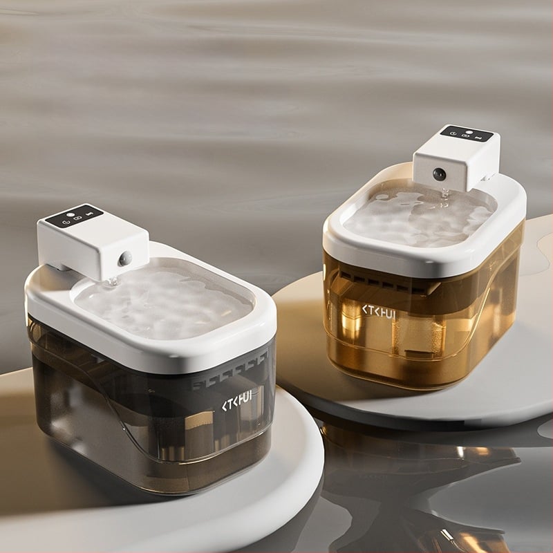 Диспенсър за вода за котки, разглобяем, тегло 1600 г, без поддръжка на приложение