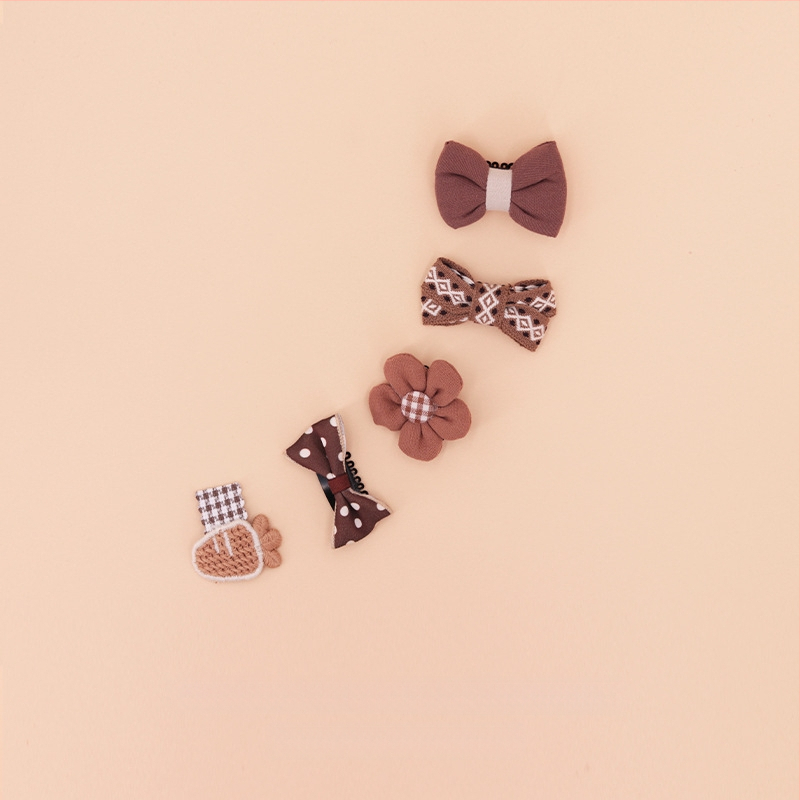 За кучета: малък фиба за коса с панделка - плат, марка Little Flying Bear, универсална употреба, без внос, IP права не са разрешени