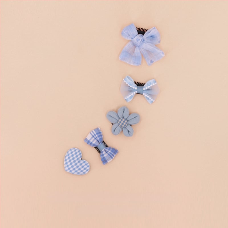 За кучета: малък фиба за коса с панделка - плат, марка Little Flying Bear, универсална употреба, без внос, IP права не са разрешени