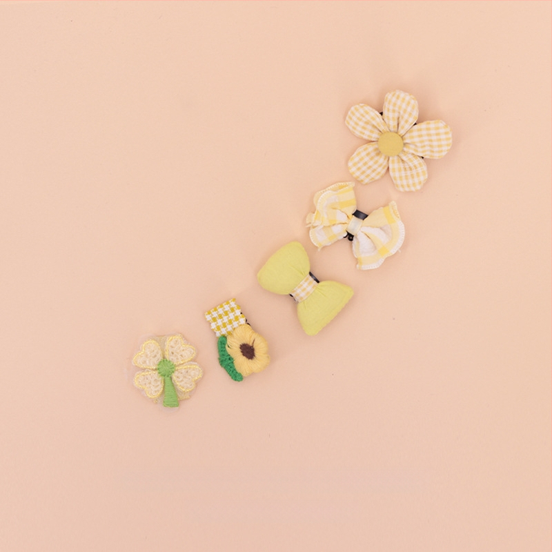 За кучета: малък фиба за коса с панделка - плат, марка Little Flying Bear, универсална употреба, без внос, IP права не са разрешени