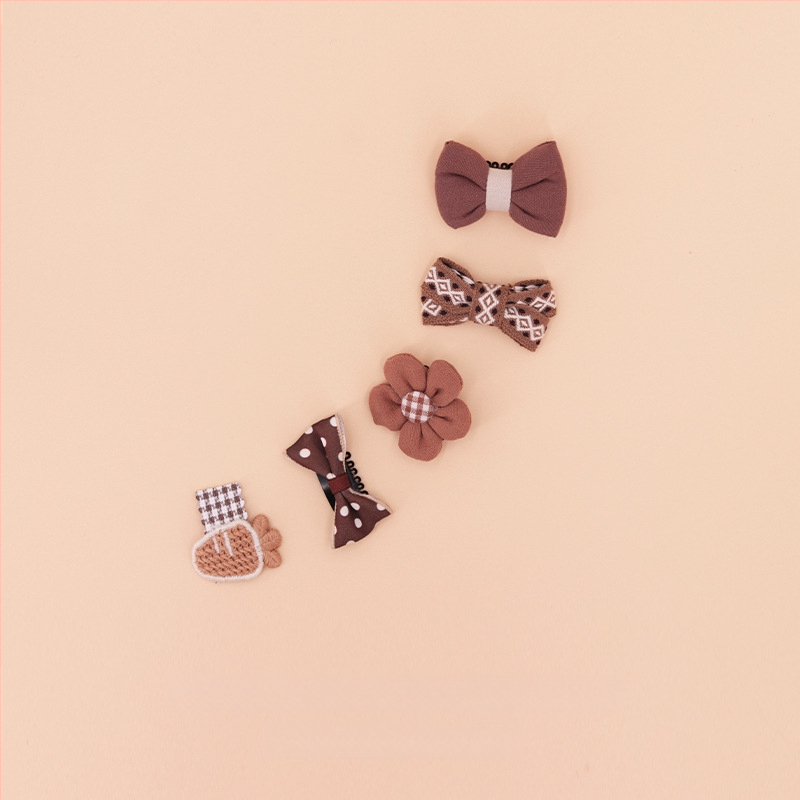 За кучета: малък фиба за коса с панделка - плат, марка Little Flying Bear, универсална употреба, без внос, IP права не са разрешени