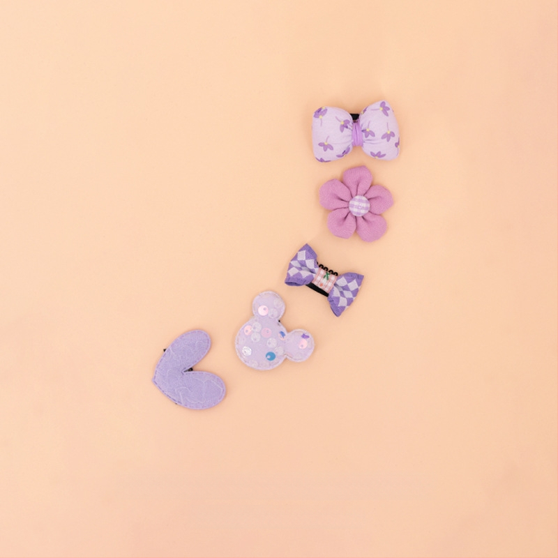 За кучета: малък фиба за коса с панделка - плат, марка Little Flying Bear, универсална употреба, без внос, IP права не са разрешени