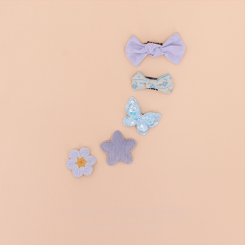 За кучета: малък фиба за коса с панделка - плат, марка Little Flying Bear, универсална употреба, без внос, IP права не са разрешени