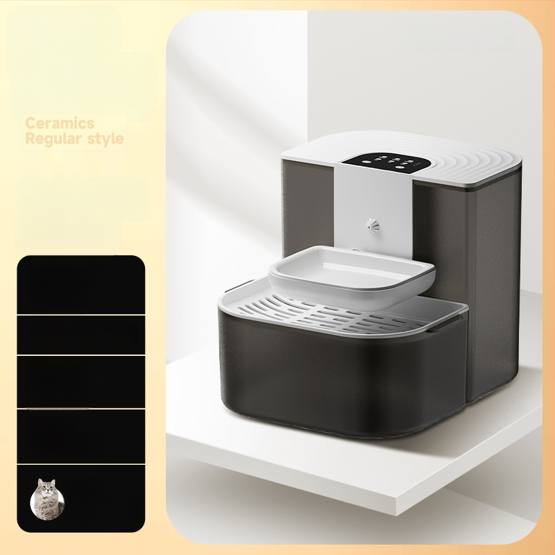 Диспенсър за вода за домашни любимци с автоматично циркулиране, разделяне на замърсявания и нагряване при постоянна температура, дистанционно управление за смяна на водата и интелигентно подаване на вода; модел YSJ-1