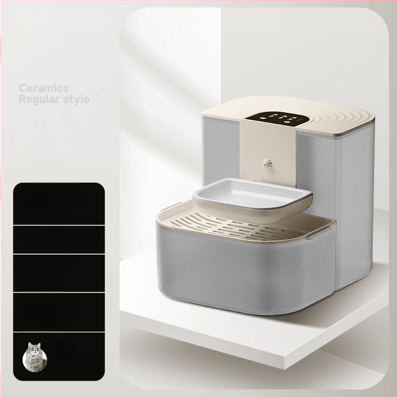 Диспенсър за вода за домашни любимци с автоматично циркулиране, разделяне на замърсявания и нагряване при постоянна температура, дистанционно управление за смяна на водата и интелигентно подаване на вода; модел YSJ-1