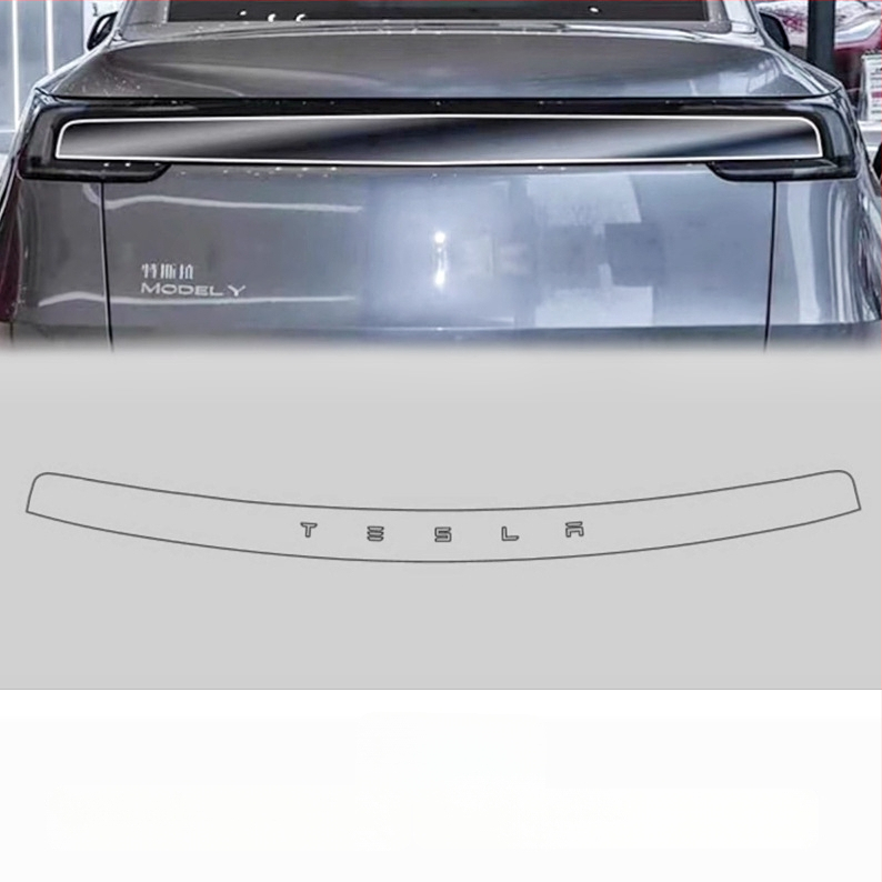 Tamni film za svjetla i stražnja svjetla za Tesla Model Y / YL – film za promjenu boje, Crni Ratnik