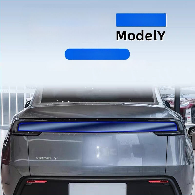 Tamni film za svjetla i stražnja svjetla za Tesla Model Y / YL – film za promjenu boje, Crni Ratnik