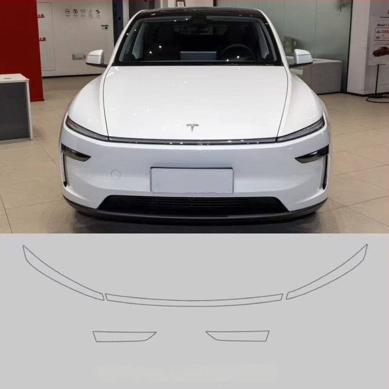 Tamni film za svjetla i stražnja svjetla za Tesla Model Y / YL – film za promjenu boje, Crni Ratnik