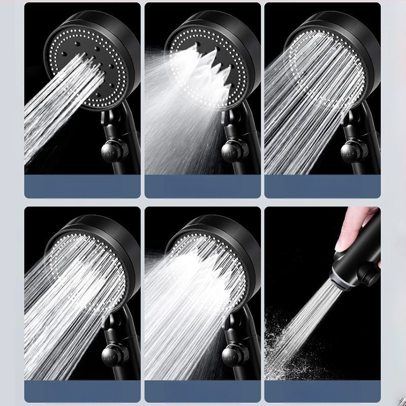 Set de duș cu robinet amestec rece-cald, cap de duș și robinet de cadă, cupru, finisaj cromat, certificat CE