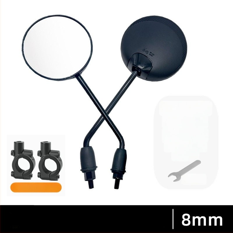 Elektromos kerékpár hátsó visszapillantó tükör, Nemzeti szabvány, Reflektív visszapillantó a tolatáshoz, 8 mm jobbmenet, Univerzális tartozék