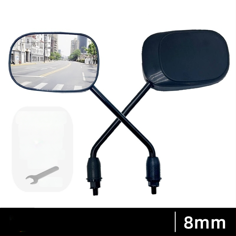 Elektromos kerékpár hátsó visszapillantó tükör, Nemzeti szabvány, Reflektív visszapillantó a tolatáshoz, 8 mm jobbmenet, Univerzális tartozék