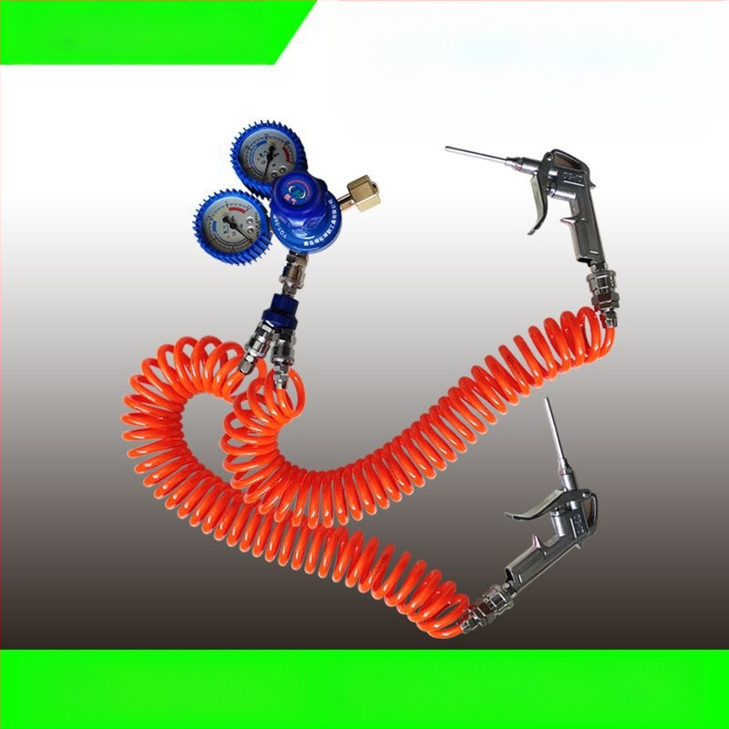 Pūtina garās mutes uzpildes pistole zivju somiem, skābekļa piegādes instruments ar skābekļa cauruli, spiediena mērītājs, vieno- un divpozīciju skābekļa komplekti, loģistikas iepakojums