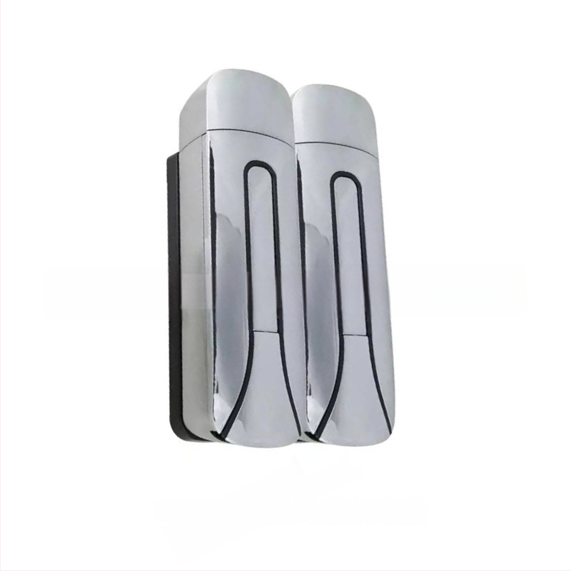 Dispenser montat pe perete pentru săpun, dezinfectant pentru mâini, șampon și gel de duș (material: plastic; pentru băi de hotel; montat pe perete; funcție: apăsare manuală)