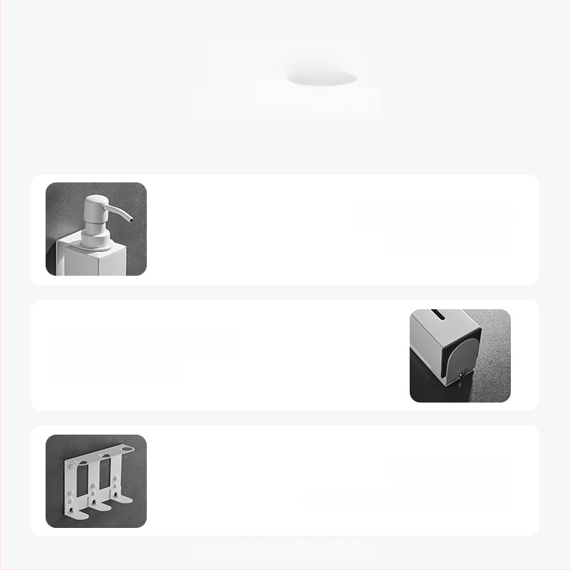 Caprena Dozator de săpun din oțel inoxidabil 304, montat pe perete – set de 3, acționare manuală, pentru hoteluri