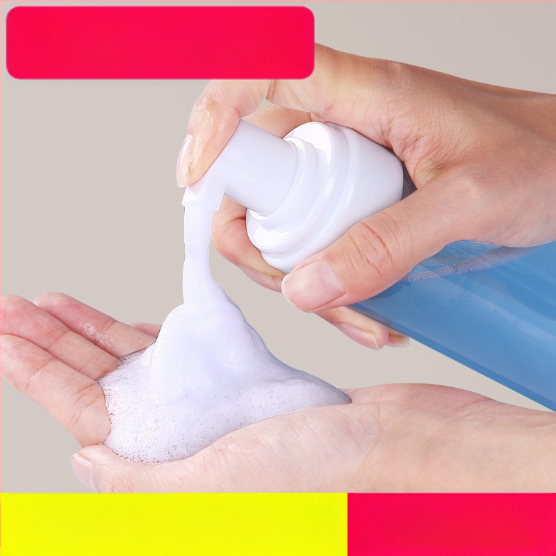 Nyomófejes habosító flakon arctisztítóhoz, samponhoz és kézkrémhez (fúvott palack; injektálásos gyártás; karton csomagolás; Eredet: Kína)