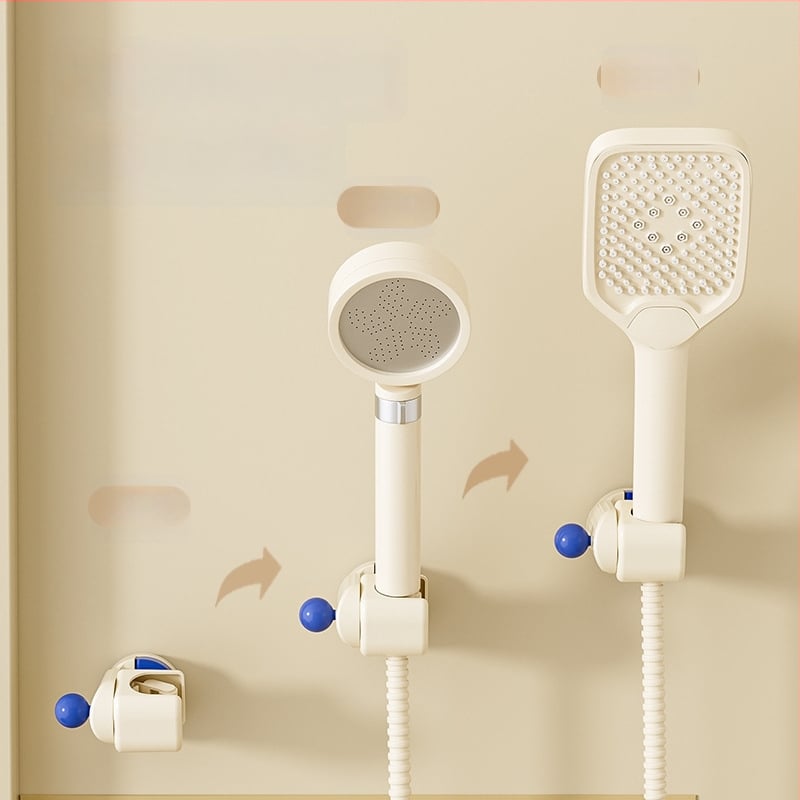 Suport de duș mobil cu ventuză – montat pe perete, ABS, raft de baie cu 1 etaj, fără găuri, stil modern