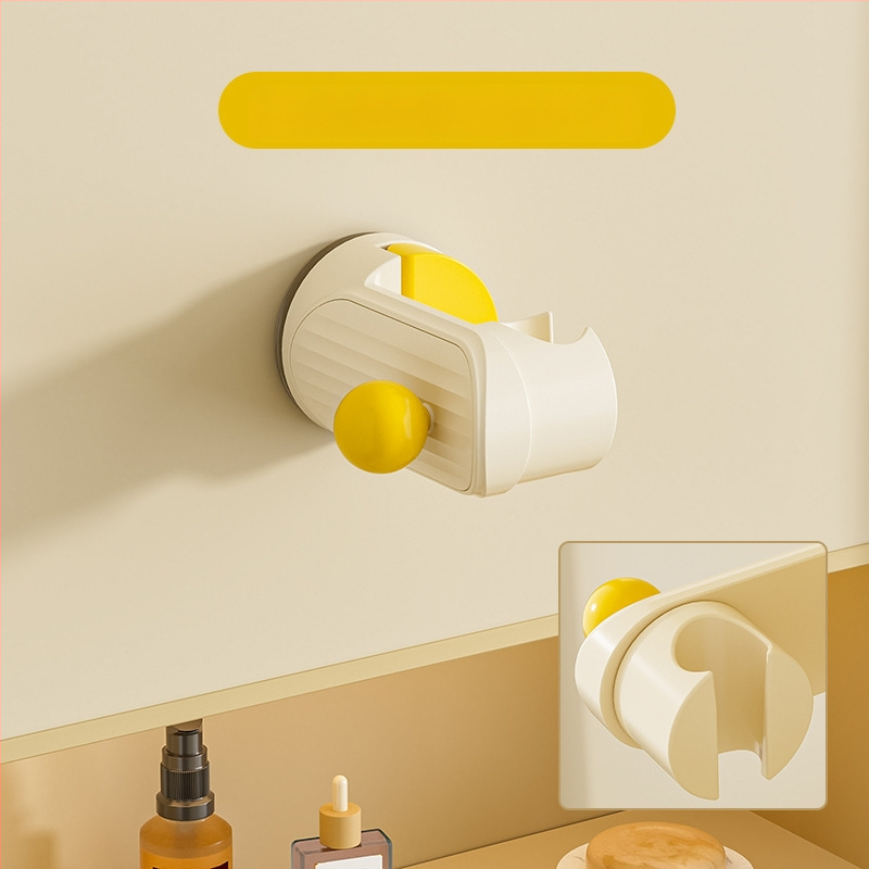 Suport de duș mobil cu ventuză – montat pe perete, ABS, raft de baie cu 1 etaj, fără găuri, stil modern