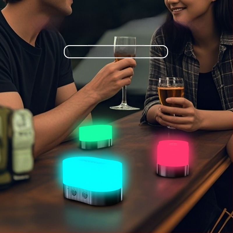 RGB магнитна настолна лампа с USB презареждане и плавно димиране за атмосферично осветление