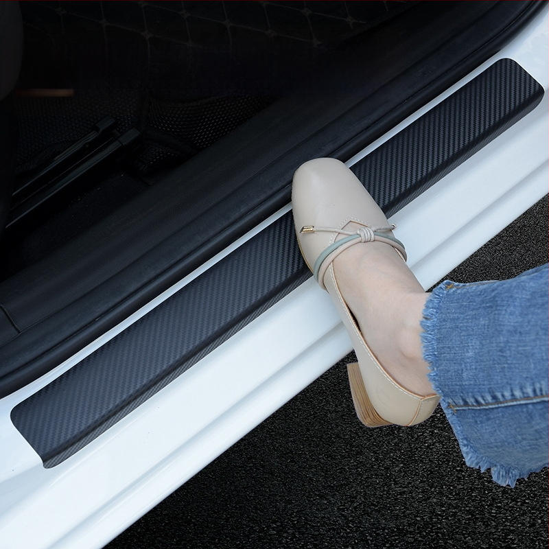 Automobiļa sānu sliekšņa aizsardzība - 3D oglekļa šķiedras uzlīme, universāla savietojamība