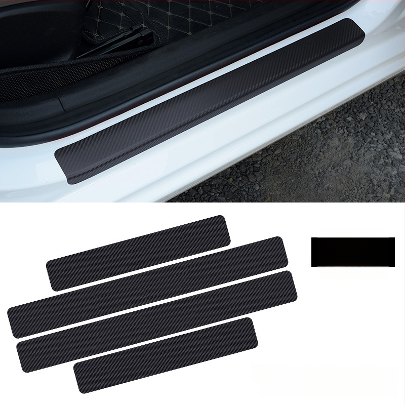 Automobiļa sānu sliekšņa aizsardzība - 3D oglekļa šķiedras uzlīme, universāla savietojamība