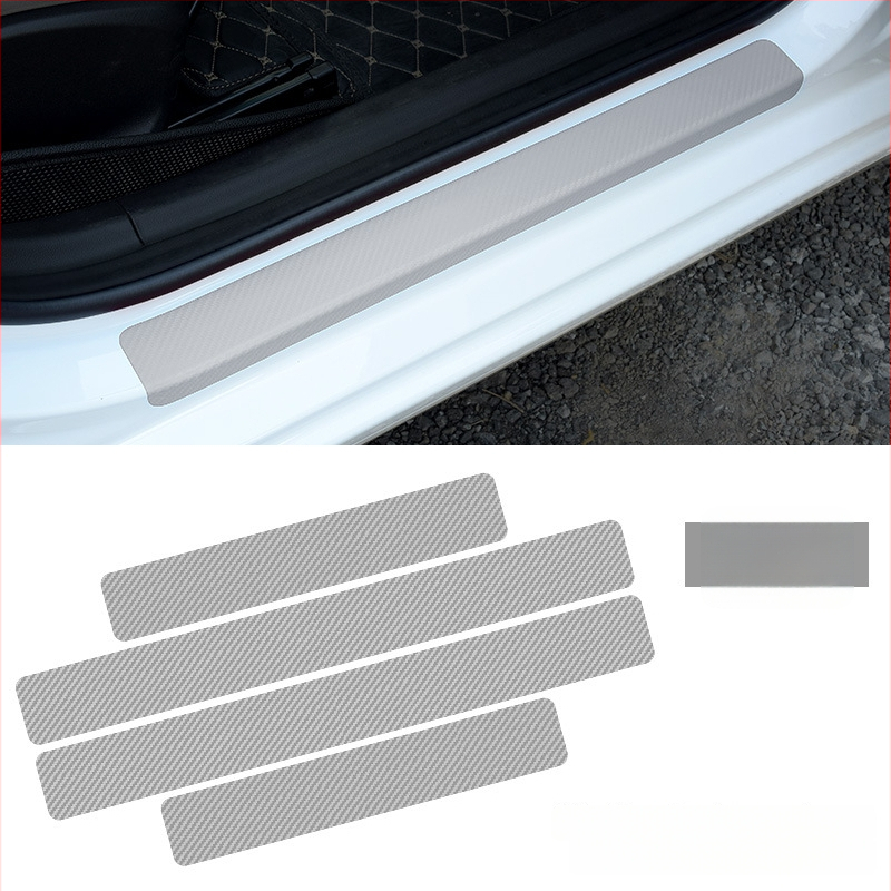 Automobiļa sānu sliekšņa aizsardzība - 3D oglekļa šķiedras uzlīme, universāla savietojamība