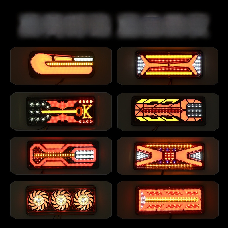 LED задно светло за ванове, камиони и ремаркета, 24V, алуминиева отливка, част 01