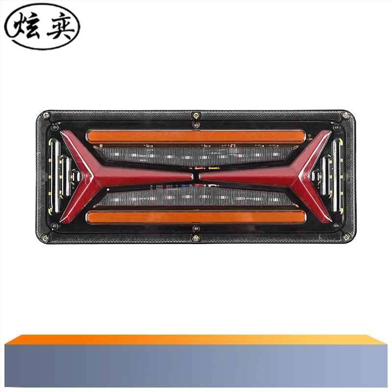 LED задно светло за ванове, камиони и ремаркета, 24V, алуминиева отливка, част 01