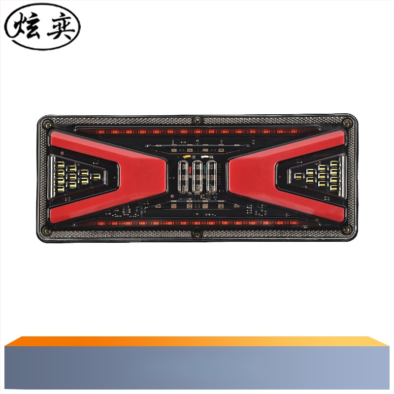 LED задно светло за ванове, камиони и ремаркета, 24V, алуминиева отливка, част 01