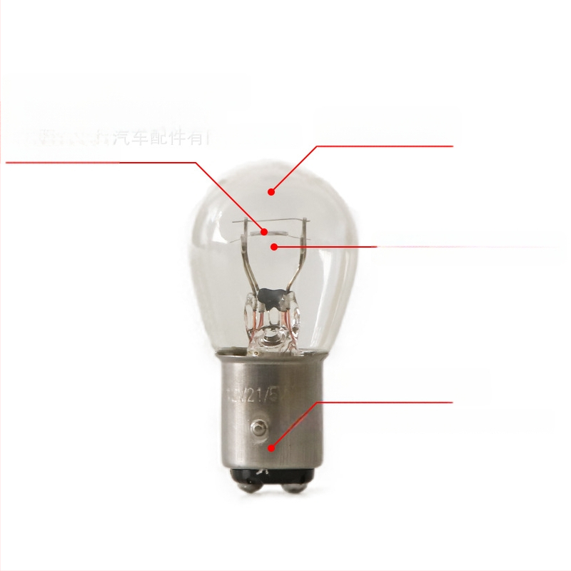 12V автомобилна лампа за спирачни светлини и сигнализация, модел Q25, 21/5 W, 1850 lm, кръгъл корпус