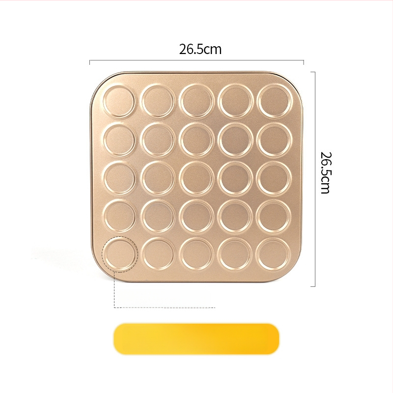 Gu Yi Macarons küpsisvorm – süsinikteras, ümmargune, 30 tk