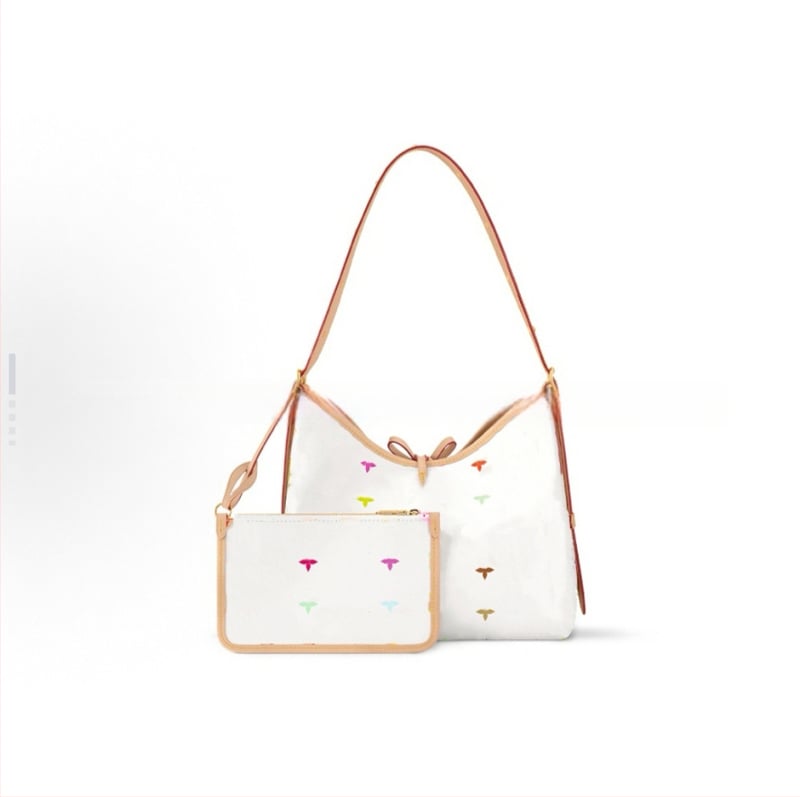 Чанта Tote от PVC, кръгла форма, затваряне с покрит капак, ламинирана вътрешна преграда с цип